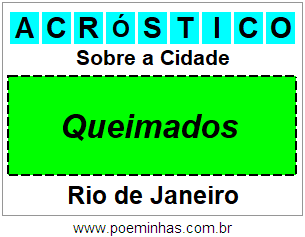 Acróstico Para Imprimir Sobre a Cidade Queimados