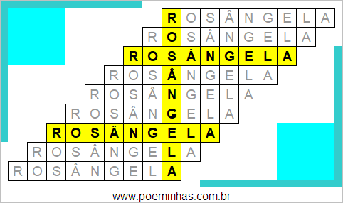 Acróstico de Rosângela